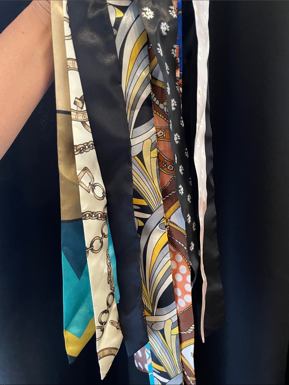 4 NEW Skinny Scarf / Bag TWILLY Twillies - Multi Color